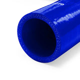 Blue silicone radiator hose from Mishimoto for Ford F-150 4.6L truck upgrade