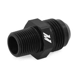 Black Mishimoto Aluminum -6AN to 1/8 NPT fitting for mounting and repair