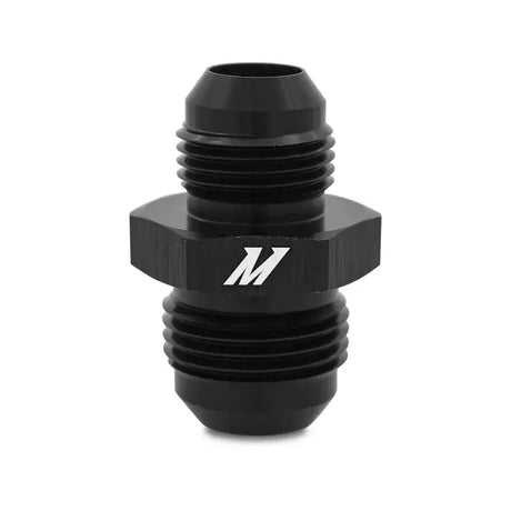 Black Mishimoto Aluminum -6AN to -8AN reducer fitting for high-quality port connection