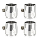 Mishimoto Aluminum -8AN Hex Finishers - Silver - Truck & Automotive