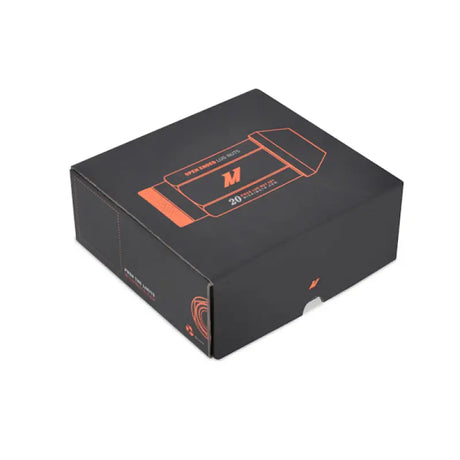 Black box with orange graphics for Mishimoto Aluminum Locking Lug Nuts M12 x 1.5 Neo Chrome