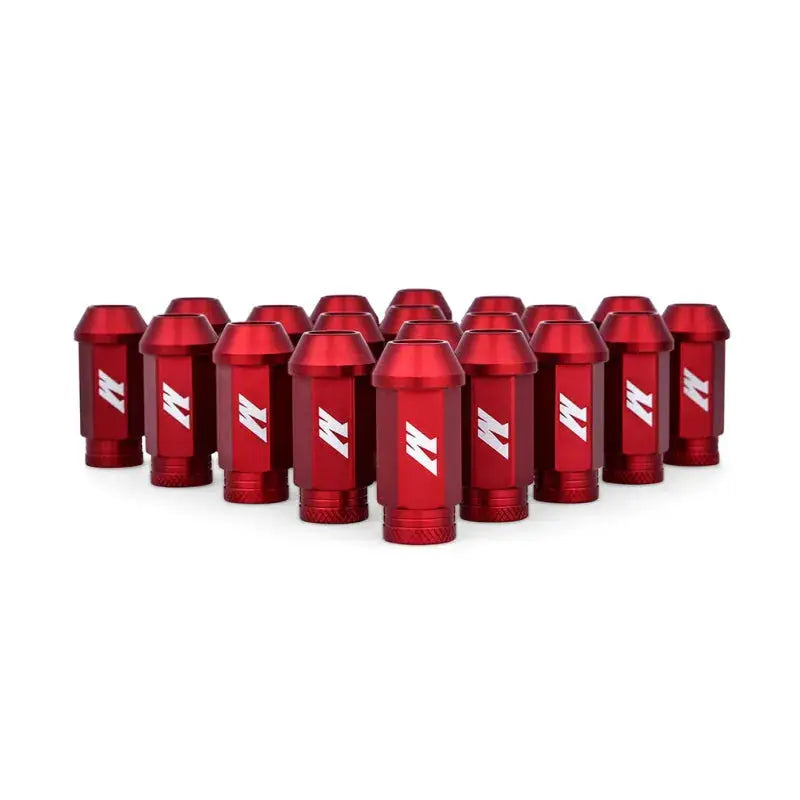 Mishimoto Aluminum Locking Lug Nuts M12x1.25 20pc Set Red - Wheel and Tire Accessories