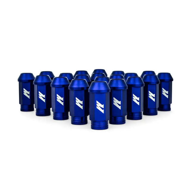 Mishimoto Aluminum Locking Lug Nuts M12x1.5 20pc Set Blue - Truck & Automotive