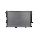 Automotive radiator with black plastic frame for Mishimoto BMW 528i replacement radiator 1999-2000