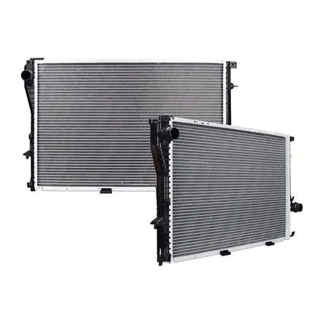 Two car radiators for Mishimoto BMW 528i replacement radiator 1999-2000 series