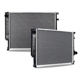 Two car radiators for Mishimoto BMW E36 replacement radiator compatibility