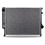 Automotive radiator with plastic tanks for Mishimoto BMW E36 replacement radiator system