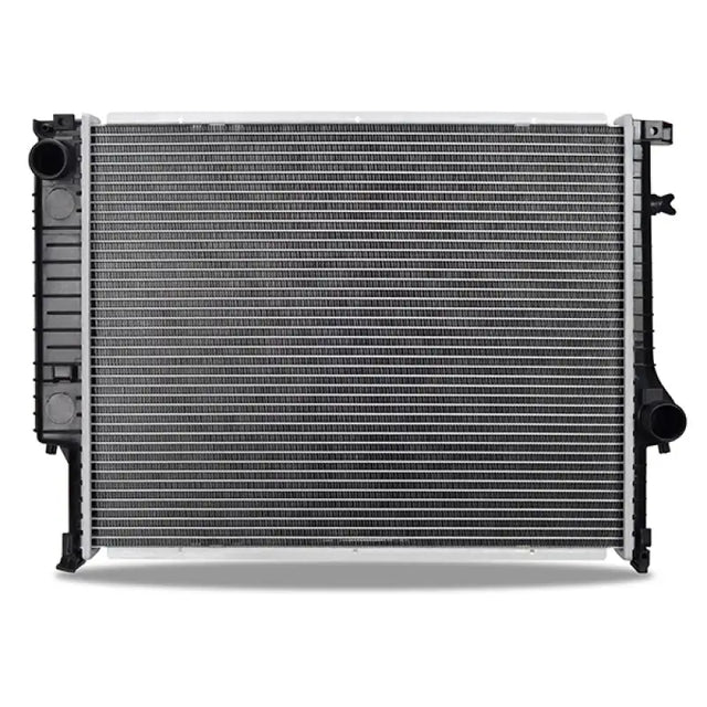 Automotive radiator with plastic tanks for Mishimoto BMW E36 replacement radiator system