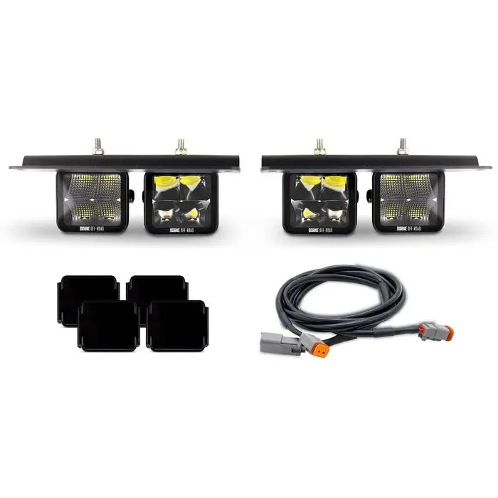 Mishimoto Limited Lifetime Warranty Driving/ Fog Light BNLT-BR-21M-FG4U - 21 Bronco Direct Fit Pods Modular