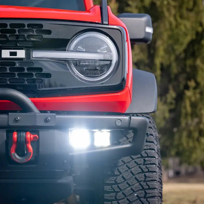 Mishimoto Limited Lifetime Warranty Driving/ Fog Light BNLT-BR-21M-FG4U - 21 Bronco Direct Fit Pods Modular