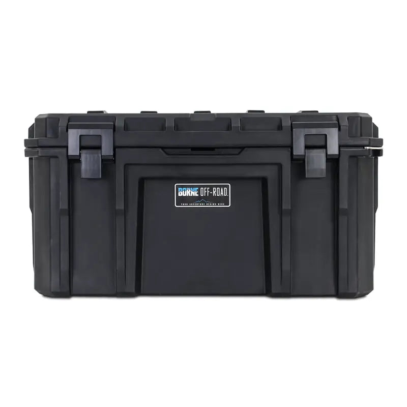Black Mishimoto Borne Off-Road Hard Case 95QT storage trunk for rugged gear