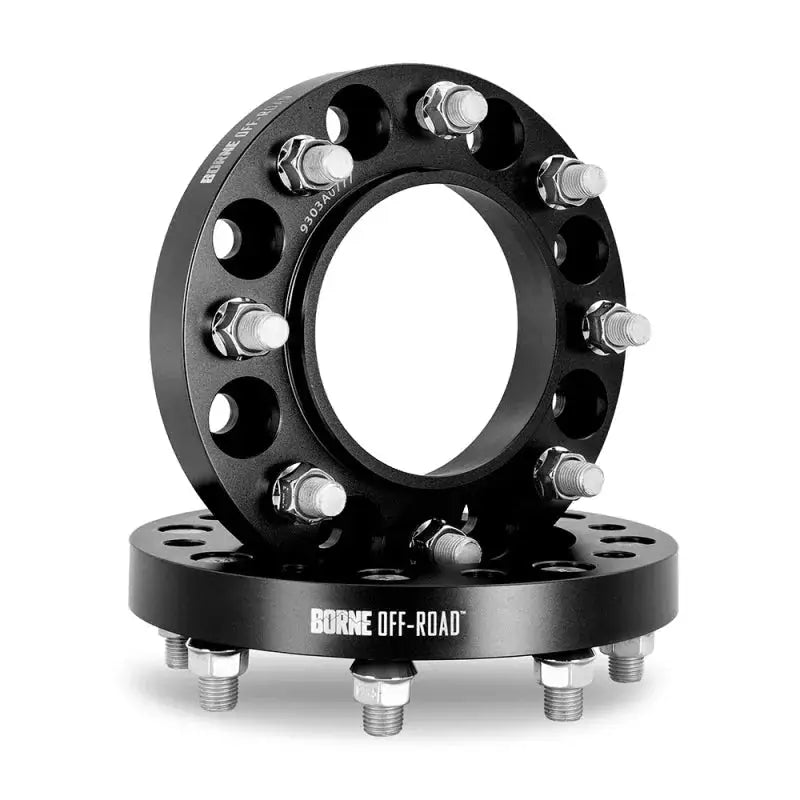 Mishimoto Borne Off-Road Wheel Spacers 8x180 124.1 38.1 M14 Black - and Tire Accessories
