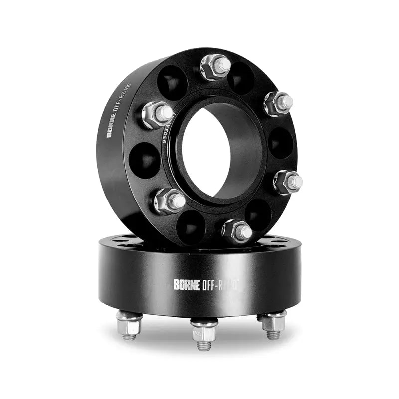 Mishimoto Borne Off Road Wheel Spacers - 6x135 - 87.1 - 38 - M14 - Black - Truck & Automotive