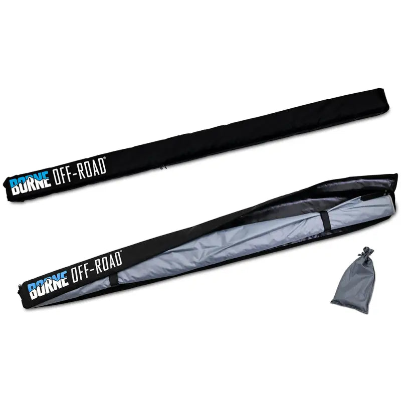Black off-road awning bag for Mishimoto Borne Rooftop Awning 93in L x 118in D Grey