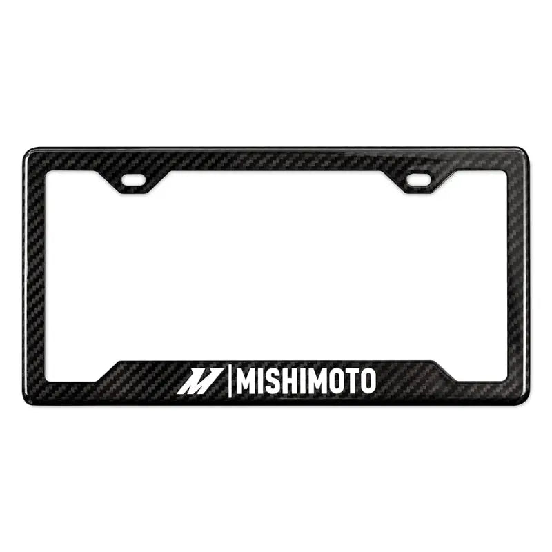 Mishimoto Carbon Fiber License Plate Frame - Gloss - Truck & Automotive