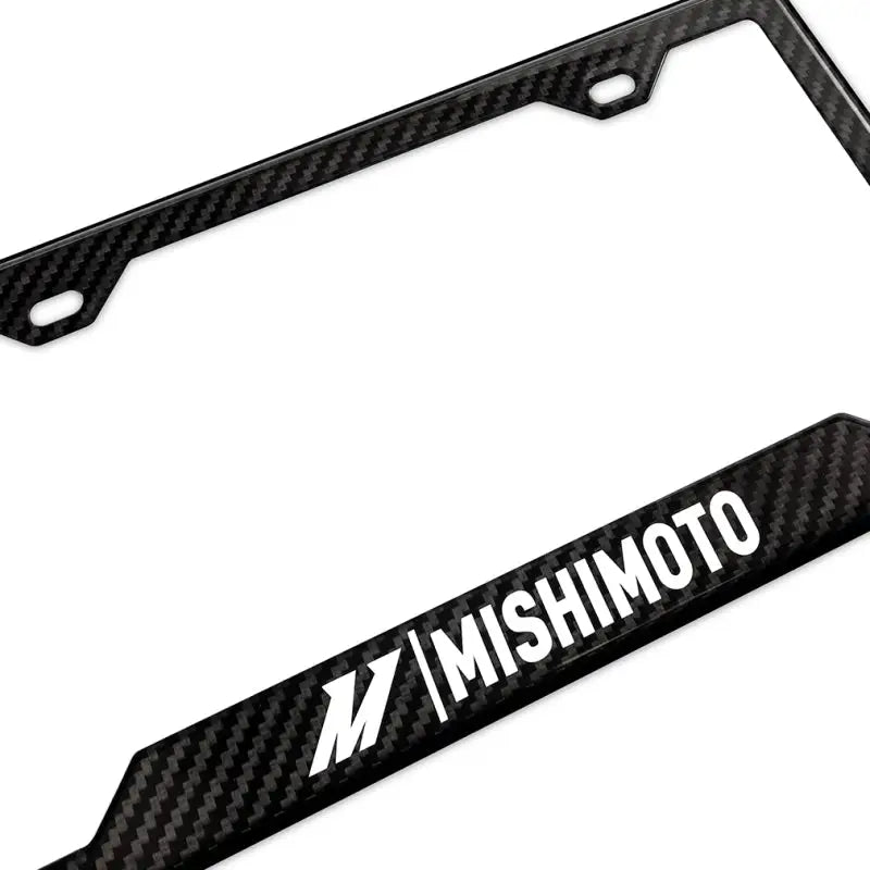 Mishimoto Carbon Fiber License Plate Frame - Gloss - Truck & Automotive
