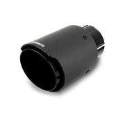 Mishimoto Carbon Fiber Muffler Tip 3in Inlet 4in Outlet Black - Exhaust