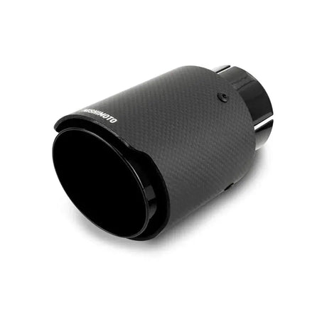 Mishimoto Carbon Fiber Muffler Tip 3in Inlet 4in Outlet Black - Exhaust