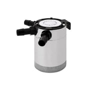 Polished mishimoto compact baffled oil catch can for efficient baffled oil catch system