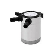 Polished mishimoto compact baffled oil catch can for efficient baffled oil catch system
