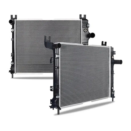 Image showing two Mishimoto Dodge Dakota replacement radiators for 2000-2004