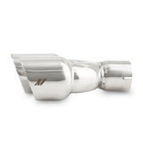 Mishimoto Dual Offset Tips 2.5in Inlet 3in Outlet Slash Cut - Polished - Mishimoto