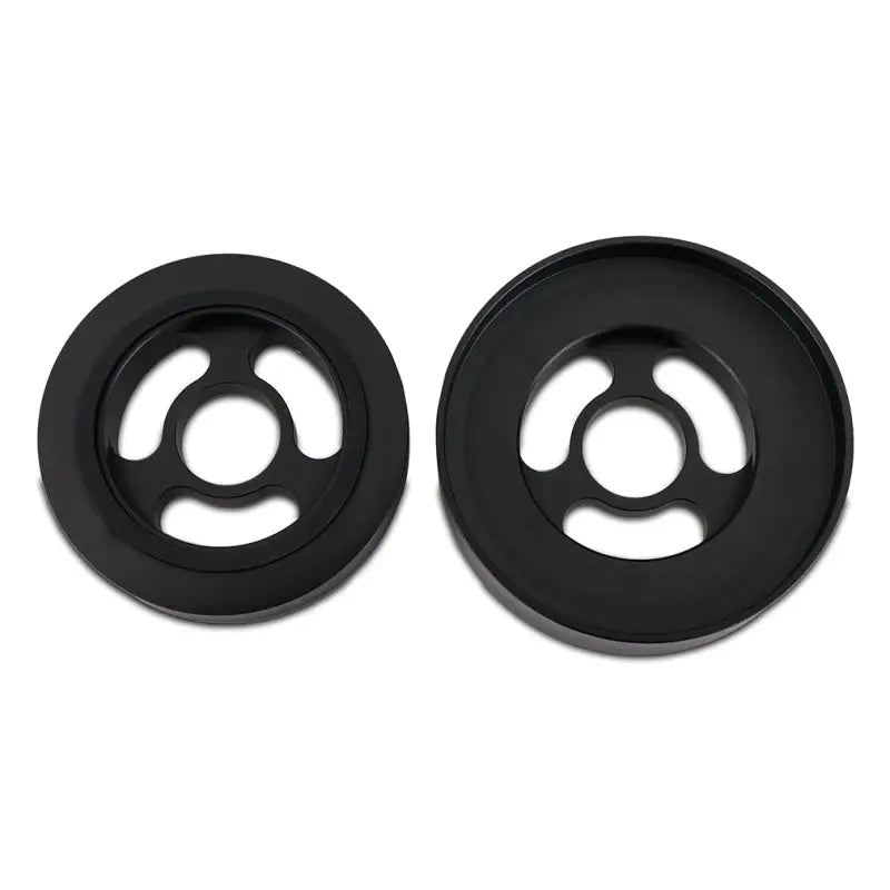Black circular drain covers on GT86 thermostatic sandwich plate for improved cooling