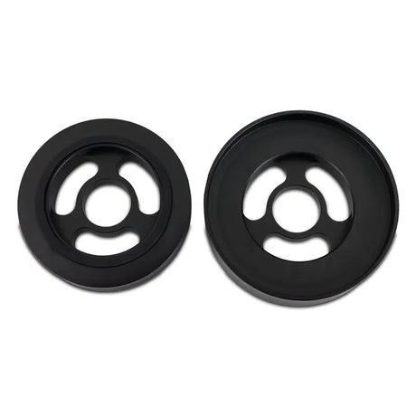 Black circular drain covers on GT86 thermostatic sandwich plate for improved cooling