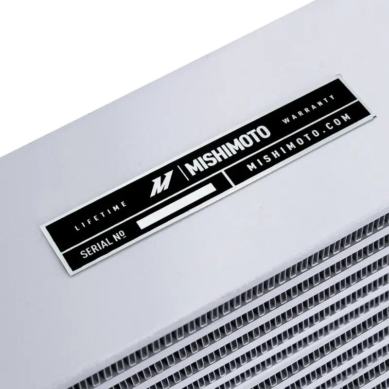 Mishimoto Heavy-Duty Oil Cooler - 17’’ Same-Side Outlets - Silver - Truck & Automotive