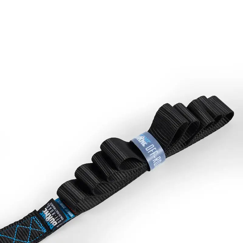 Black recovery strap with loops from Mishimoto Heavy-Duty Ratchet Tie-Down Kit