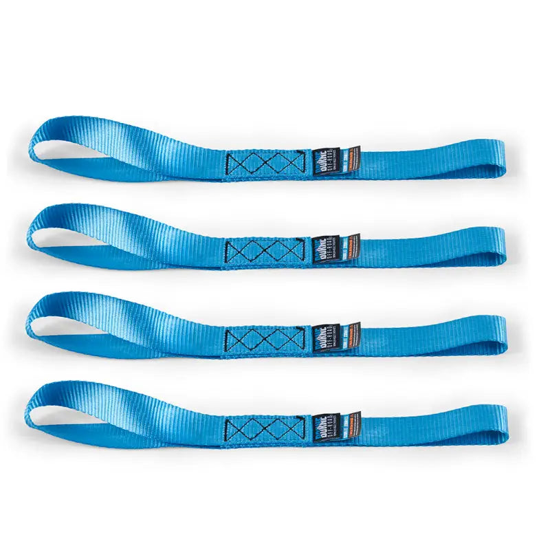 Mishimoto Heavy-Duty Ratchet Tie-Down Kit (4-Pack) - Blue - Truck & Automotive