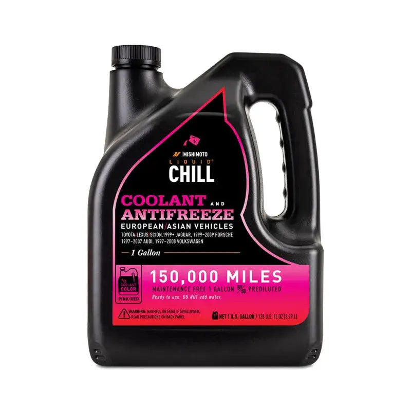 Mishimoto Liquid Chill EG Coolant European/Asian Vehicles Pink/Red - Cooling