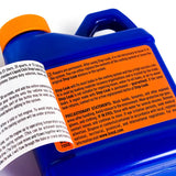 Blue bottle of Mishimoto Liquid Chill Stop-Leak coolant for engine repairs