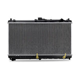 Automotive radiator with cooling fins for Mishimoto Mazda Miata replacement radiator 1999-2005