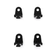 Four Mishimoto plastic fan clips for easy cooling system installation