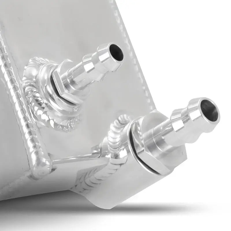 Aluminum power steering reservoir with hose fittings for Mishimoto Pontiac GTO G8