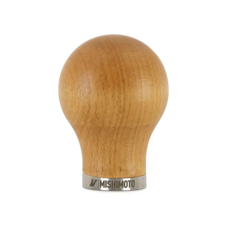 Mishimoto Round Steel Core Wood Shift Knob - Beech - Truck & Automotive