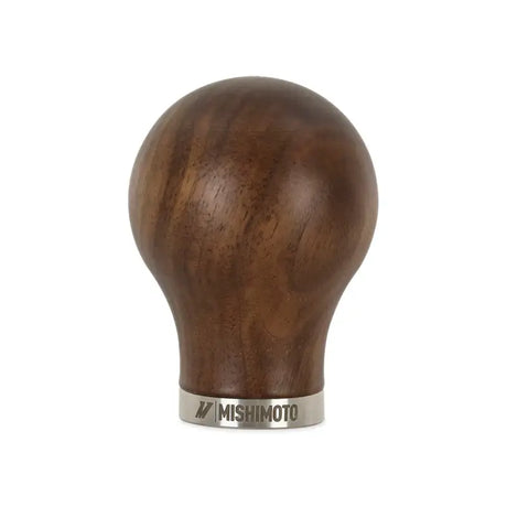 Mishimoto Round Steel Core Wood Shift Knob - Walnut - Truck & Automotive