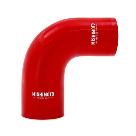 Red silicone reducer coupler 90 degree hose for Mishimoto silicone reducer