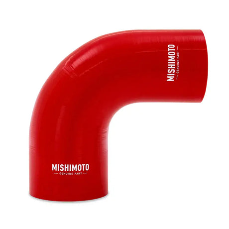 Mishimoto Silicone Reducer Coupler 90 Degree 3in to 4in - Red - Truck & Automotive