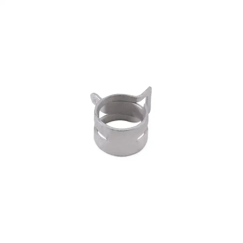 Silver-colored mishimoto spring clamp for hoses, fits 0.76-0.84 inches, durable and easy to install