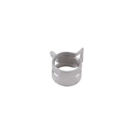Silver-colored mishimoto spring clamp for hoses, fits 0.76-0.84 inches, durable and easy to install
