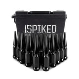 Mishimoto Steel Spiked Lug Nuts M12 x 1.5 24pc Set Black - Wheel and Tire Accessories