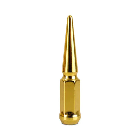 Mishimoto Steel Spiked Lug Nuts M12 x 1.5 24pc Set Gold - Wheel and Tire Accessories