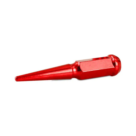 Mishimoto Steel Spiked Lug Nuts M12 x 1.5 24pc Set Red - Wheel and Tire Accessories