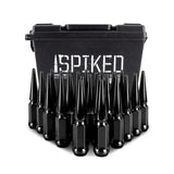 Mishimoto Steel Spiked Lug Nuts M14 x 1.5 24pc Set Black - Wheel and Tire Accessories