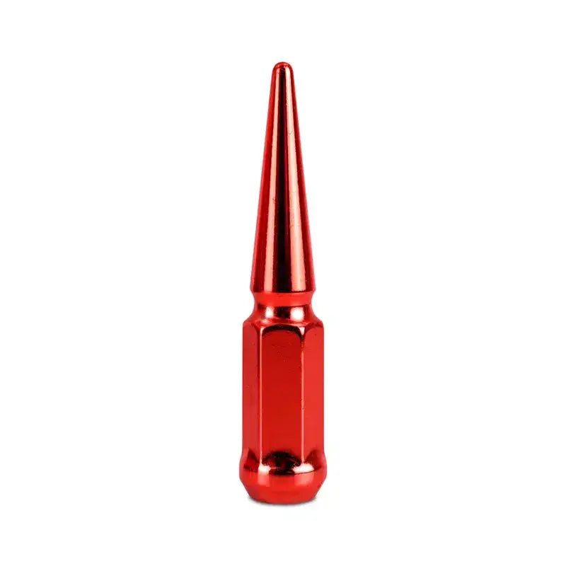 Mishimoto Steel Spiked Lug Nuts M14 x 1.5 24pc Set Red - Wheel and Tire Accessories