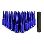Mishimoto Steel Spiked Lug Nuts M14 x 1.5 32pc Set Blue - Wheel and Tire Accessories