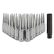 Mishimoto Steel Spiked Lug Nuts M14 x 1.5 32pc Set Chrome - Wheel and Tire Accessories