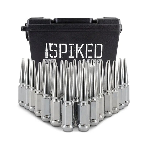 Mishimoto Steel Spiked Lug Nuts M14 x 1.5 32pc Set Chrome - Wheel and Tire Accessories
